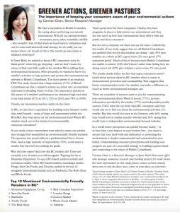 BC's Greenest Brands